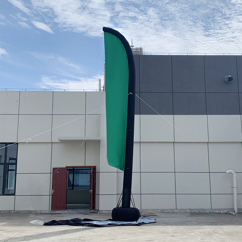 Bandera publicitaria inflable