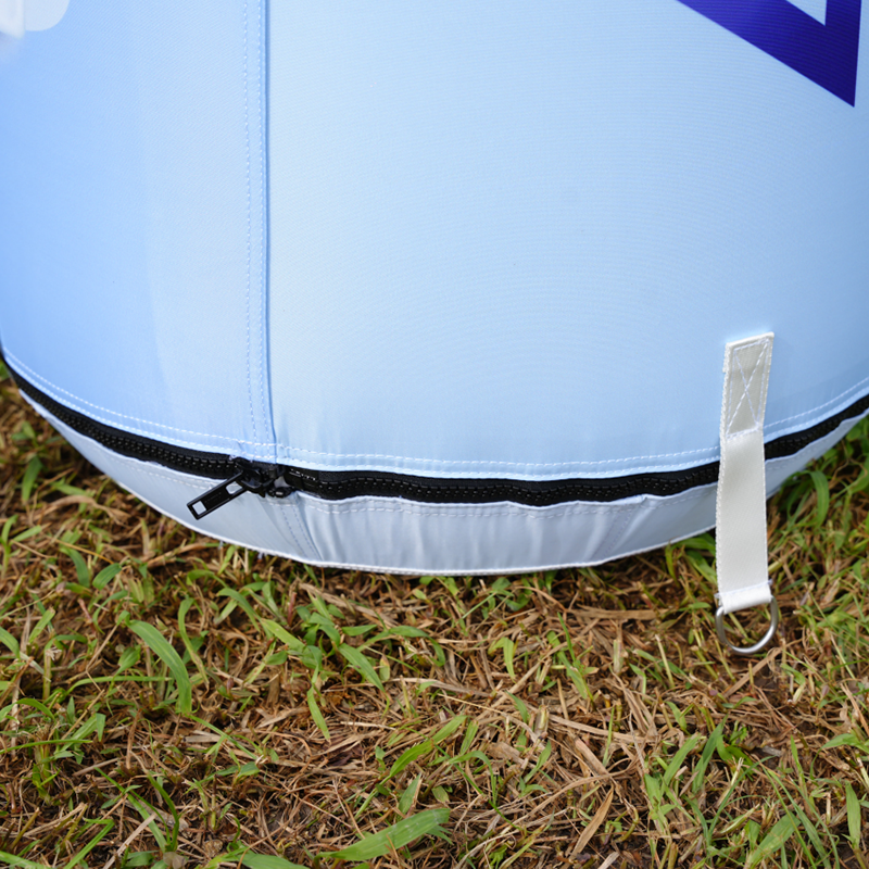 Pilar inflable en forma de botella
