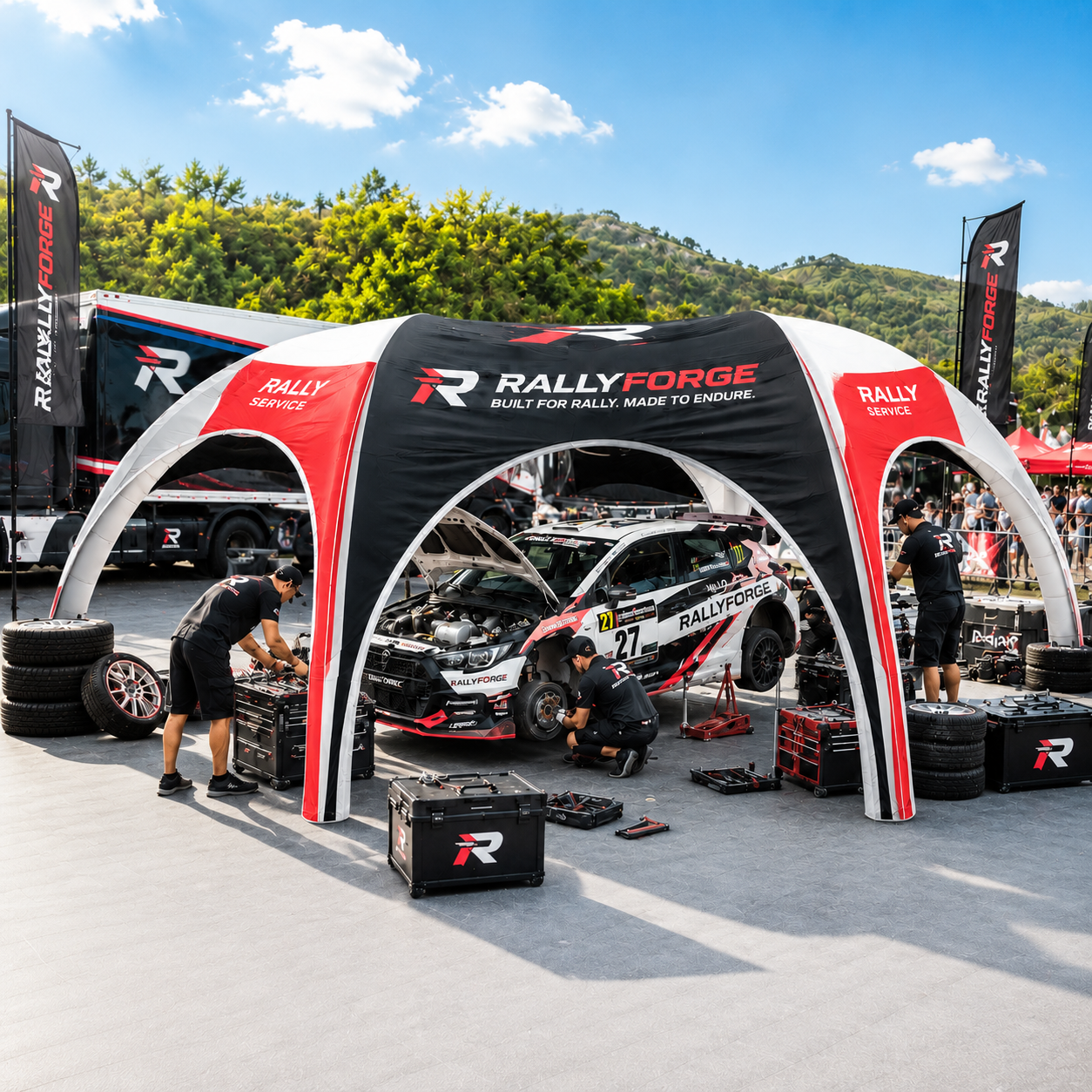 HEXA opblaasbare tent